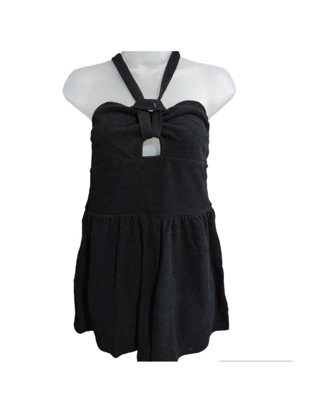 Wild Fable Terry Towel Romper Black - Picture 1 of 3